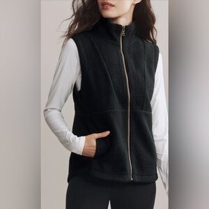 RHÔNE Aloft Fleece Vest in Black Size Small / XS